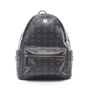 MCM Black Leather Backpack